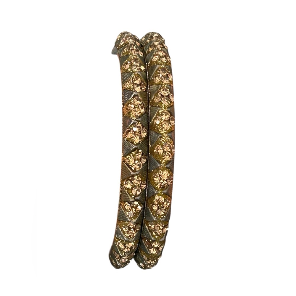 Gold Embellished Pair Of Bangles